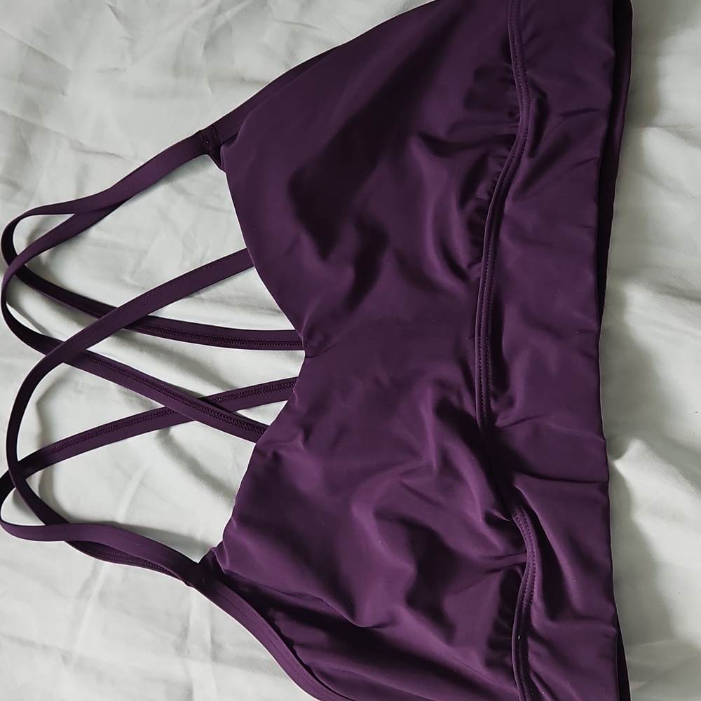 All In Motion Women's Blue and Purple Strappy Bralette Set, Size L - Picture 5 of 7